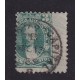 ARGENTINA 1889 GJ 103 ESTAMPILLA CON RARISIMA VARIEDAD DE DENTADO QUEDANDO CON UN SOLO MEDALLON DE 3 Cts.