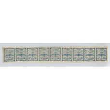 ARGENTINA 1858 GJ 3a CONFEDERACION TIRA CON LOS NUEVE TIPOS NUEVA U$ 180