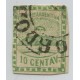 ARGENTINA 1858 GJ 2 CONFEDERACION ESTAMPILLA USADA CON INFIMO ADELGAZAMIENTO MATASELLO CORDOBA U$ 90 CON FIRMA DE KNEITSCHEL