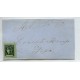 ARGENTINA 1864 GJ 4 CORRIENTES PLIEGO CIRCULADO A GOYA MAGNIFICA CONDICION TIPO 3 DE LA PLANCHA U$ 275