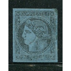 ARGENTINA 1856 GJ 1 CORRIENTES NUEVA !!! LA PRIMERA ESTAMPILLA ARGENTINA U$ 330 A UN PRECIO IMPERDIBLE TIPO 6 DE LA PLANCHA