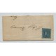 ARGENTINA 1856 GJ 1 CORRIENTES CARTA PLIEGO CIRCULADO A GOYA CON LA PRIMER ESTAMPILLA ARGENTINA, HERMOSA PIEZA U$ 450