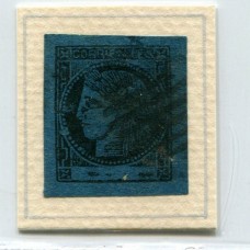 ARGENTINA 1871 GJ 7 CORRIENTES USADO CON MATASELLO TIPO 3 DE LA PLANCHA U$ 35