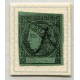 ARGENTINA 1865 GJ 5 CORRIENTES COLOR VERDE AZULADO ESTAMPILLA USADA CON DOS PLUMAS DIIFERENTES MUY RARO TIPO 4 DE LA PLANCHA U$ 110 ++