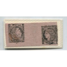 ARGENTINA 1879 CORRIENTES GJ 16T TETE-BECHE ESTAMPILLAS ORIGINALES NUEVA CON GOMA ORIGINAL COMPLETAMENTE SUBVALUADA YA QUE EN ESTA EMISION LA MAYORIA DE LOS SELLOS NO FUERON ENGOMADOS TIPOS 1 Y 5 DE LA PLANCHA