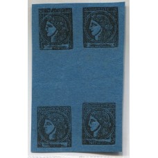 ARGENTINA 1871 GJ 7a CORRIENTES CUADRO CON ENTRECINTAS NUEVO TIPO 5 Y 6 DE LA PLANCHA U$ 70+