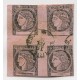ARGENTINA 1876 GJ 11 CORRIENTES ROSA LILA CUADRO CON MATASELLO POSTAL FECHADO EN LA CAPITAL EL 19/7/1876 MUY LINDA PIEZA U$ 800
