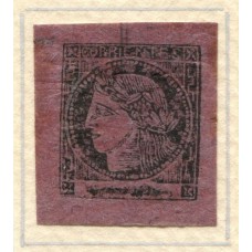 ARGENTINA 1880 GJ 17 CORRIENTES COLOR PURPURA OSCURO HERMOSO EJEMPLAR CON AMPLIOS MARGENES Y ES NUEVO CON GOMA ORIGINAL TIPO 6 DE LA PLANCHA U$ 375