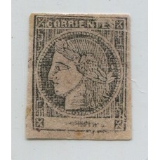 ARGENTINA 1874 GJ 8 CORRIENTES ESTAMPILLA NUEVA CON GOMA PARCIAL RARISIMA U$ 275 !!!