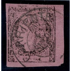 ARGENTINA 1877 GJ 15 CORRIENTES ESTAMPILLA DE AMPLIOS MARGENES LIBRE DE FALTAS, PERFECTA CONDICION RARO SELLO CLASICO U$ 66