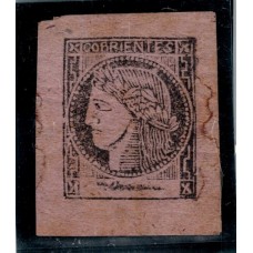 ARGENTINA 1877 GJ 15 CORRIENTES ESTAMPILLA DE ENORMES MARGENES NUEVA CON GOMA !!! ESTUPENDA CONDICION RARISIMO SELLO CLASICO U$ 124.50 ( U$ 83 + 50% )