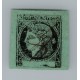 ARGENTINA 1865 GJ 5 CORRIENTES COLOR VERDE AZULADO ESTAMPILLA USADA, MUY LINDA TIPO 1 DE LA PLANCHA U$ 110