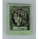 ARGENTINA 1864 GJ 4 CORRIENTES COLOR VERDE AMARILLO ESTAMPILLA TIPO 4 DE LA PLANCHA GRANDES MARGENES U$ 45