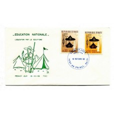 BOY SCOUT HAITI 1966 SOBRE CON MATASELLO SCOUTS