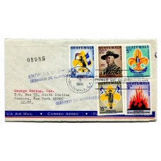 BOY SCOUT GUATEMALA 1966 SOBRE CON MATASELLO SCOUTS 