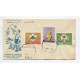 BOY SCOUT LIBANO 1962 SERIE COMPLETA DE ESTAMPILLAS SCOUTS EN CARTA