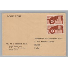 BOY SCOUT INDIA SOBRE CIRCULADO CON ESTAMPILLAS SCOUTS