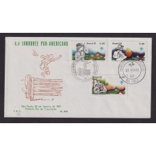 BOY SCOUTS BRASIL 1981 SOBRE ESPECIAL CON MATASELLOS DE SAO PAULO SCOUT