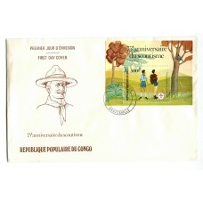 BOY SCOUT CONGO BLOQUE EN SOBRE PRIMER DIA SCOUTS