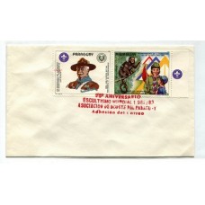 BOY SCOUT PARAGUAY 1982 SOBRE CON MATASELLO SCOUTS