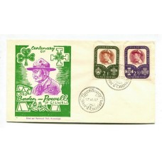 BOY SCOUT LUXEMBURGO 1957 SOBRE CON MATASELLO SCOUTS