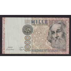 ITALIA 1982 BILLETE DE 1000 LIRAS