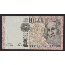ITALIA 1982 BILLETE DE 1000 LIRAS