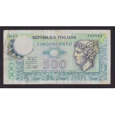 ITALIA 1979 BILLETE DE 500 LIRAS