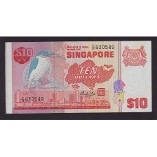 SINGAPUR BILLETE DE 10 DOLARES