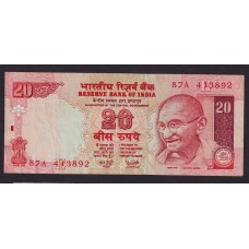 INDIA BILLETE DE 20 RUPIAS GANDHI