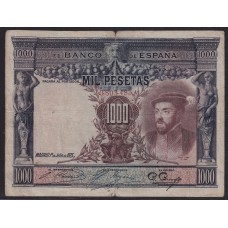 ESPAÑA 1925 BILLETE DE 1.000 PESETAS