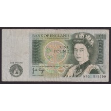 INGLATERRA BILLETE DE 1 LIBRA