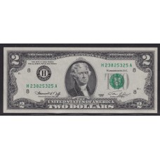 ESTADOS UNIDOS 1976 BILLETE DE 2 DOLARES SIN CIRCULAR UNC