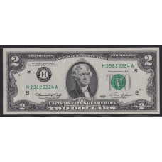 ESTADOS UNIDOS 1976 BILLETE DE 2 DOLARES SIN CIRCULAR UNC