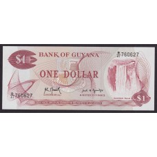 GUYANA 1 DÓLAR BILLETE SIN CIRCULAR, UNC