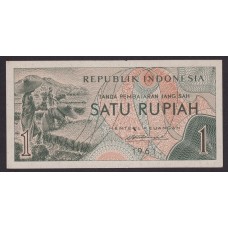 INDONESIA 1961 1 RUPIA BILLETE SIN CIRCULAR, UNC
