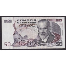 AUSTRIA 1985 BILLETE DE 50 SCHILLING SIGMUND FREUD