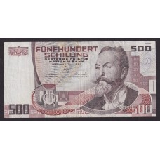 AUSTRIA 1985 BILLETE DE 500 SCHILLING