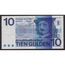 HOLANDA 1968 BILLETE DE 10 GULDEN