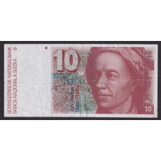 SUIZA BILLETE DE 10 FRANCOS SUIZOS