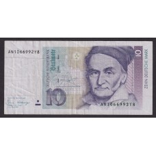 ALEMANIA 1989 BILLETE DE 10 MARCOS