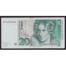 ALEMANIA 1991 BILLETE DE 20 MARCOS