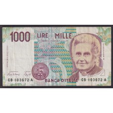 ITALIA 1990 BILLETE DE 1.000 LIRAS