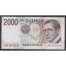 ITALIA 1990 BILLETE DE 2.000 LIRAS MARCONI