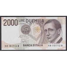 ITALIA 1990 BILLETE DE 2.000 LIRAS MARCONI