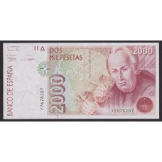 ESPAÑA 1992 BILLETE DE 2.000 PESETAS