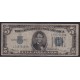 ESTADOS UNIDOS 1934 BILLETE DE 5 DOLARES SELLO AZUL