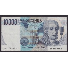 ITALIA 1984 BILLETE DE 10.000 LIRAS