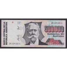 ARGENTINA COL. 729 BILLETE DE 500.000 AUSTRALES SIN CIRCULAR UNC RARO BOT 2899