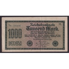 ALEMANIA 1923 BILLETE DE 1.000 MIL MARCOS